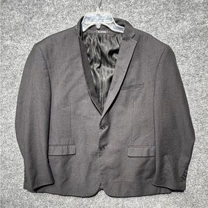 Emerald Zalio Blazer Mens 46S Gray Sports Coat Polyester Viscose Duel Vented